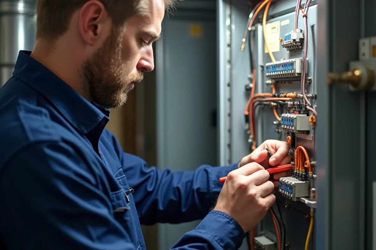 Wiring auxiliary electric backup heat strip element and sequencer inside air handler