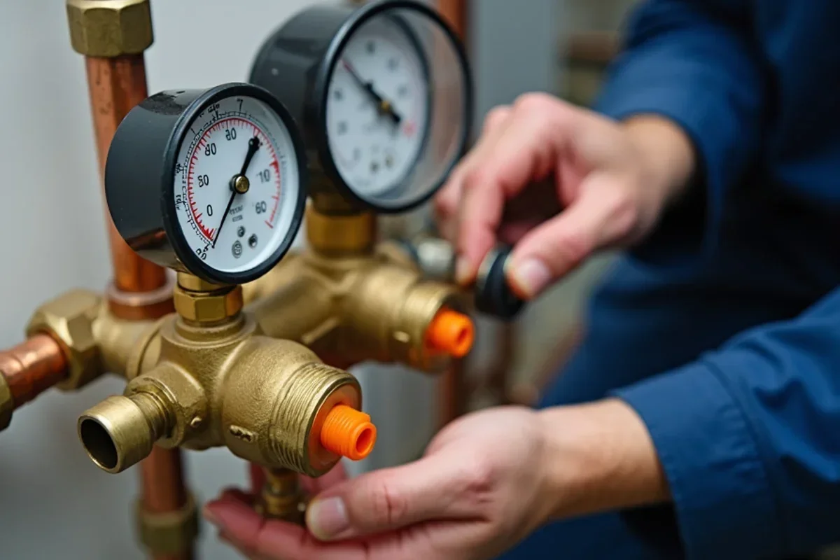 Testing pressure relief valve and auto-fill backflow preventer on residential hydronic boiler